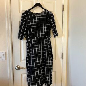 zaful A line dress Size 8 black and white